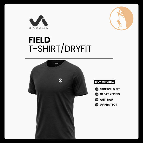 T-shirt Sport Baju Olahrga Dryfit Anti Bacterial Fabric - Savana Field