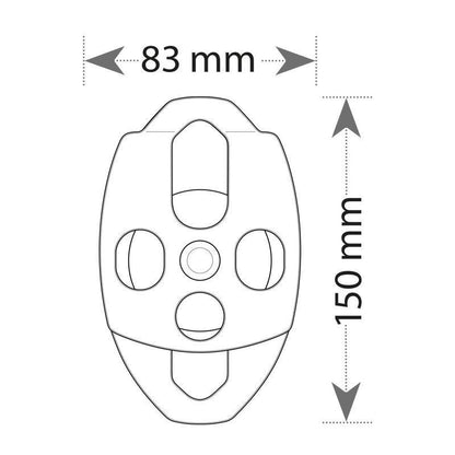 Katrol Ganda/ Twin Pulley - Beal TRANSF'AIR 2B - Standar EN 12278