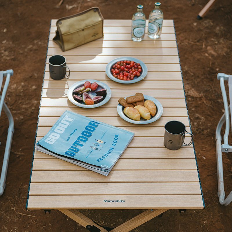 Meja Lipat Portable Camping - Star Jane L01 Egg Roll Table / Wood