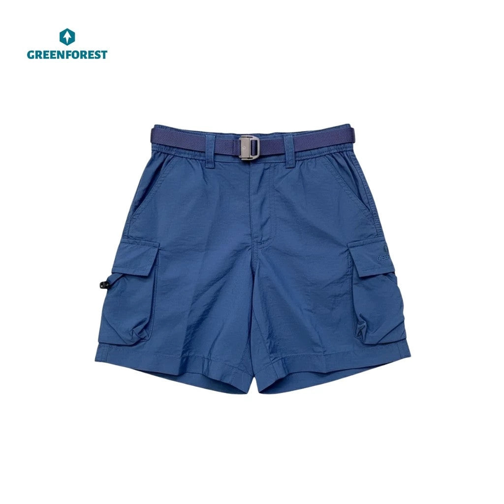 Celana Pendek Cargo Anak-anak Unisex - Greenforest Hinoki / FREE Belt