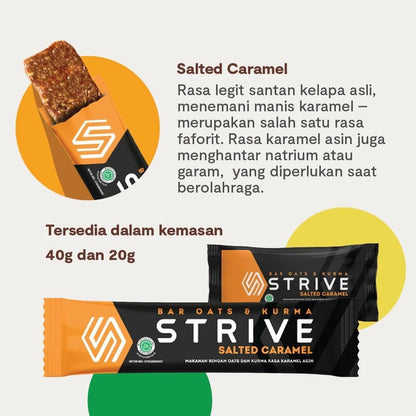 Strive Energy Bar Salted Caramel - Camilan Instant Berenergi