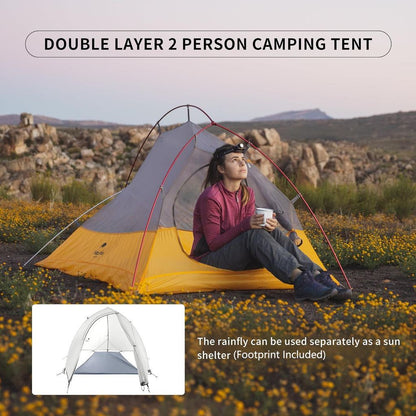 Tenda Camping/Ultralight Backpacking Tent - Naturehike Cloud Up™ 10D Nylon
