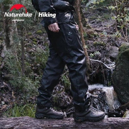 Celana Panjang Gunung Waterproof Unisex - Naturehike Outdoor Weatherproof  Pants / Black