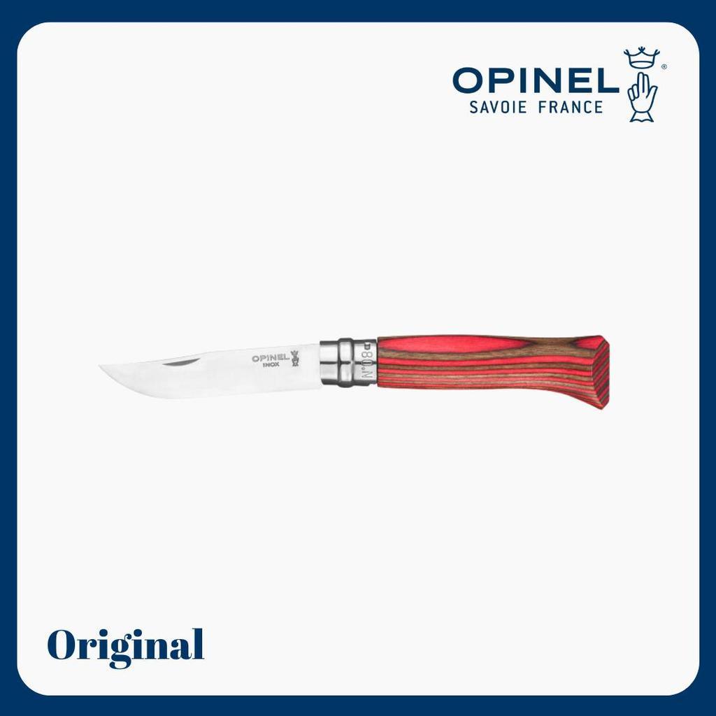 Opinel No. 08 Red Laminated Birch