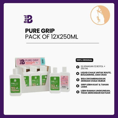 Kapur Cair Climbing Magnesium Grip - PURE GRIP Pack of 12x250ml