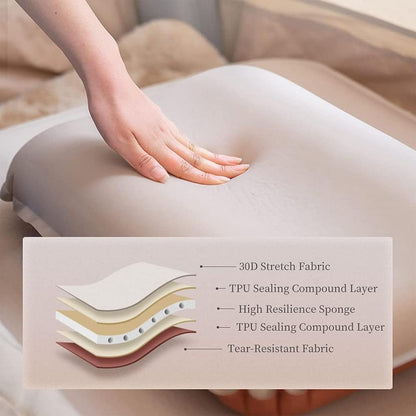 Bantal Traveling/Portable - Naturehike 3D Comfortable Silent Foam Pillow / Apricot