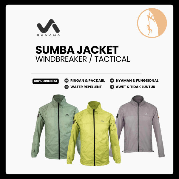 Jaket Outdoor Windbreaker Unisex  - Savana Sumba