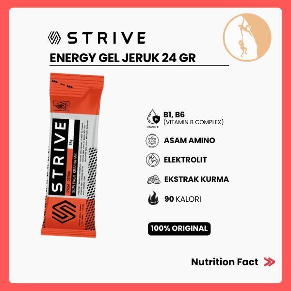 Strive Energy Gel Jeruk - Camilan Instant Berenergi