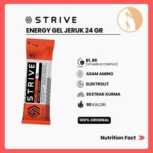 Strive Energy Gel Jeruk - Camilan Instant Berenergi