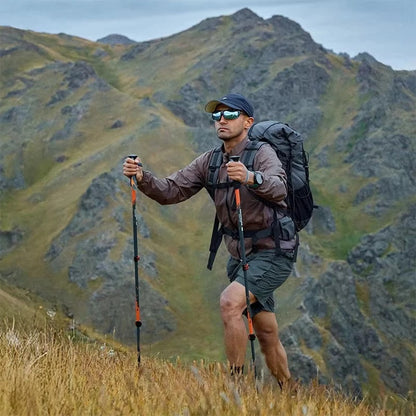 Tongkat Gunung/Hiking - Naturehike Sunsia 3-EXT Three-Section Carbon Fiber Telescopic Trekking Pole / CNK2550DS015