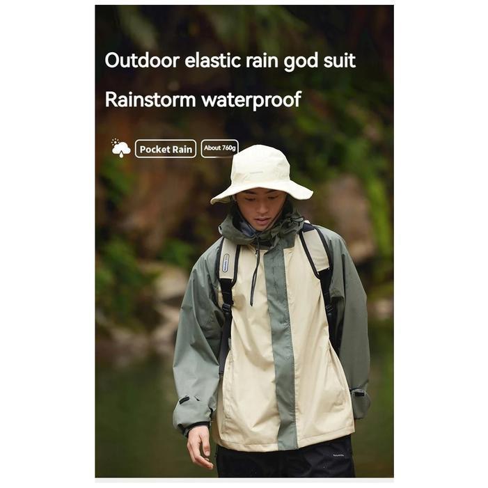 Jaket Waterproof Hiking Unisex - Naturehike Outdoor Raincoat