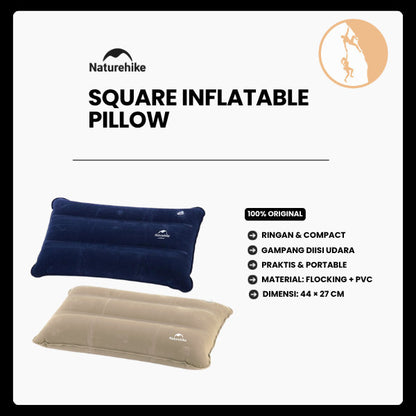 Bantal Tiup/Traveling/Portable - Naturehike Square Inflatable Pillow