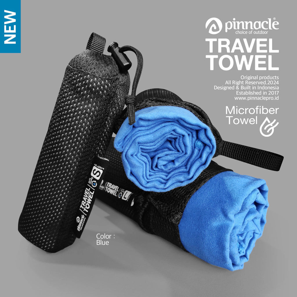 Handuk Packable Traveling - Pinnacle Travel Towel (Blue)
