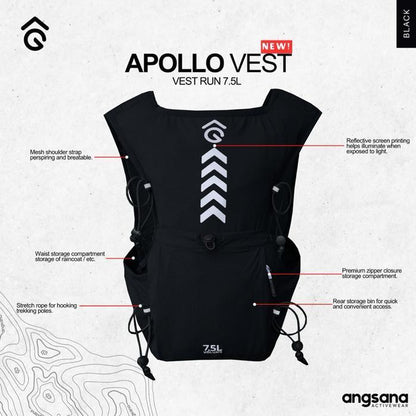 Rompi Lari / Vest Trail Running - Angsana Apollo Hydropack Access