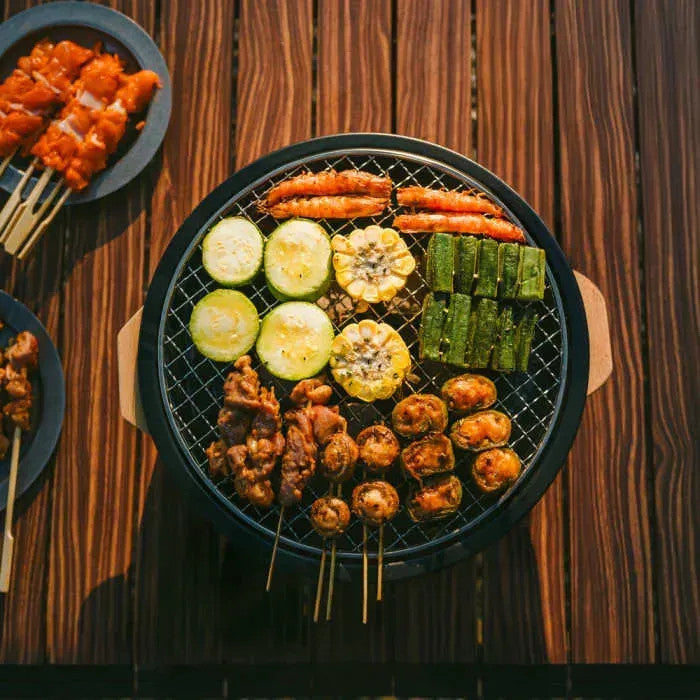 Kompor Arang Camping Portable Outdoor - Naturehike Moyan Table Top Round Stove / Blackfrying & Grilling
