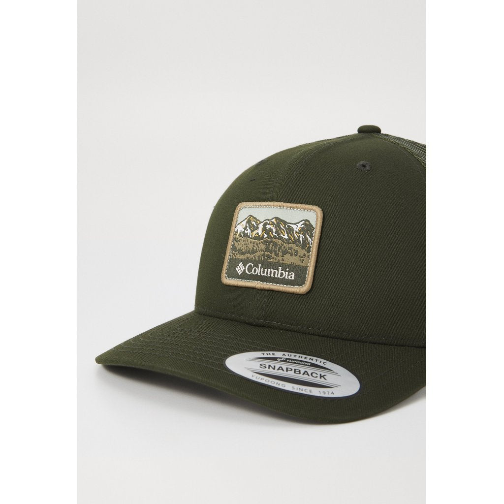 Topi Outdoor Unisex - Columbia Mesh Snap Back Cap High & Adjustable  (Greenscape/Sisters)