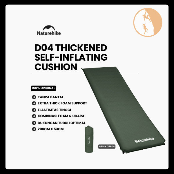 Matras Angin Camping - Naturehike D04 Thickened Self-inflating Cushion