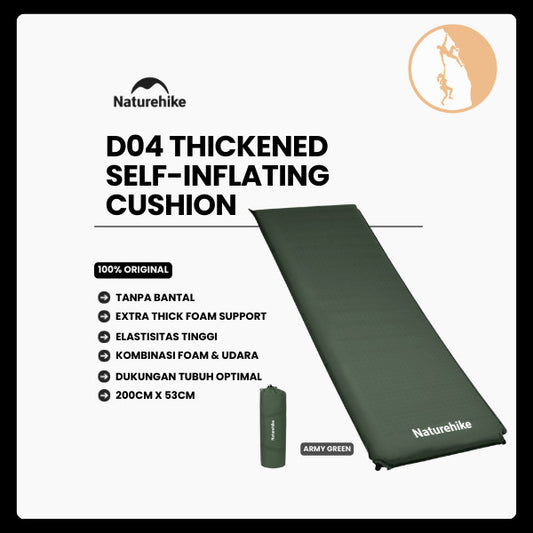 Matras Angin Camping - Naturehike D04 Thickened Self-inflating Cushion