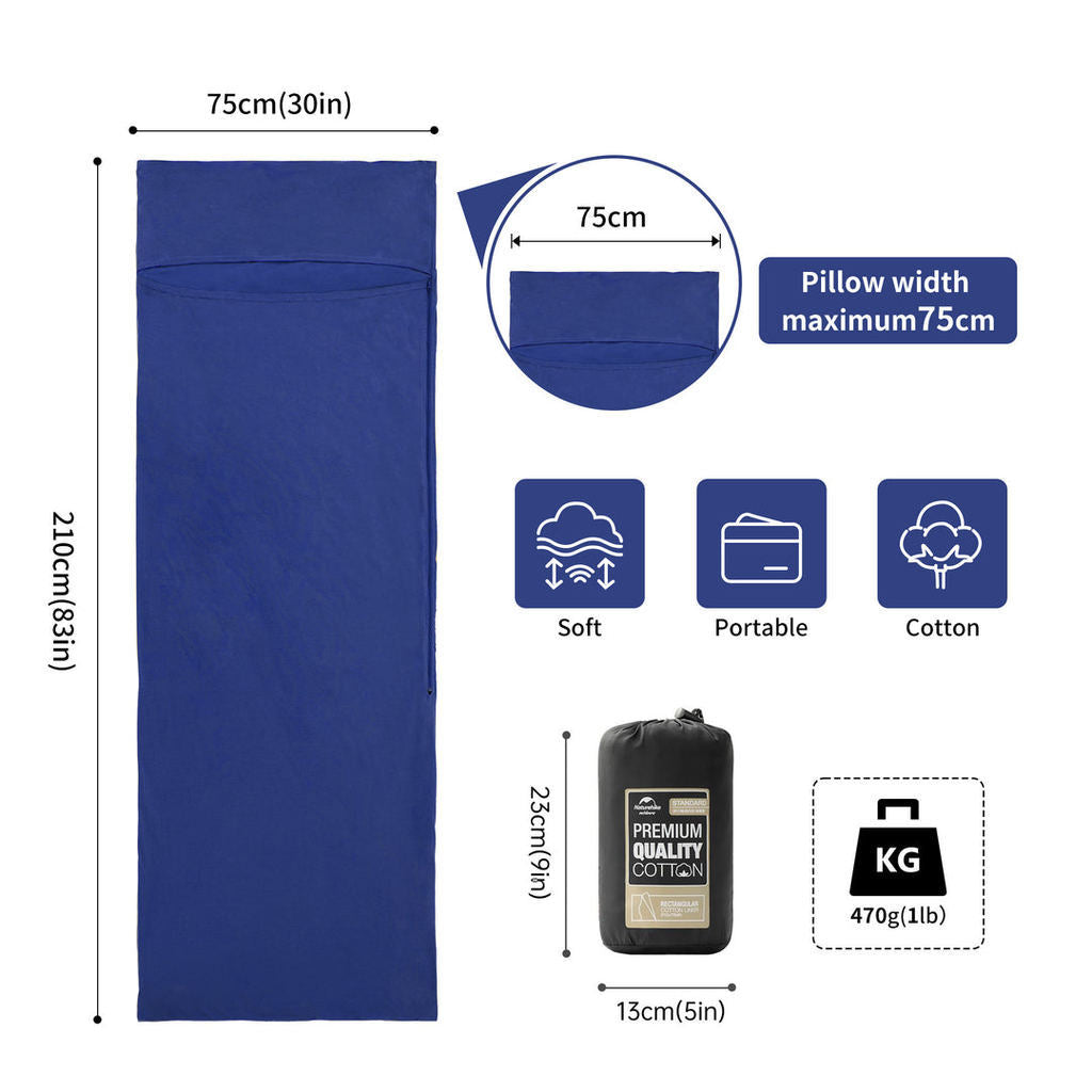 Kantong Tidur Camping Outdoor  - Naturehike Cotton Sleeping Bag Liner