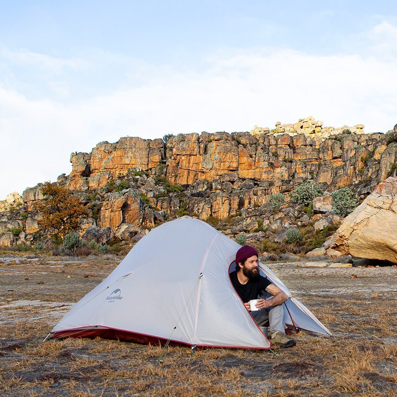 Tenda Camping/Ultralight Backpacking Tent - Naturehike Cloud Up™ PRO/ Kapasitas 1 Orang / 20D Nylon