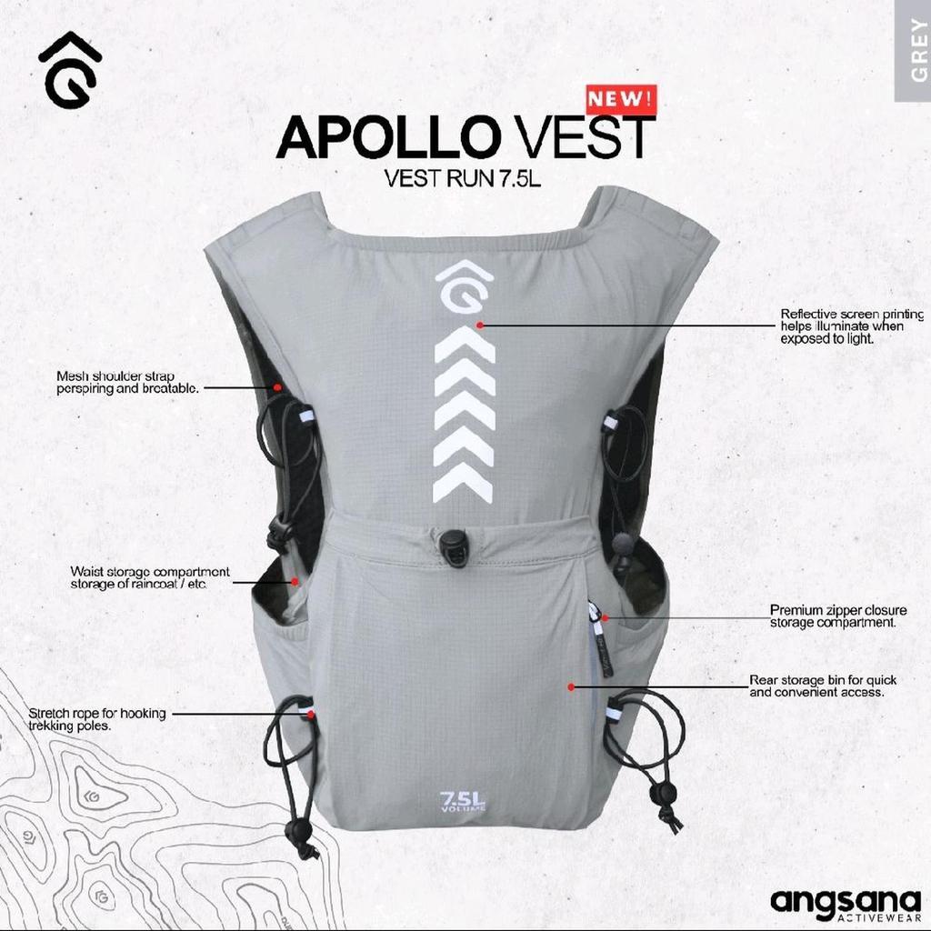 Rompi Lari / Vest Trail Running - Angsana Apollo Hydropack Access