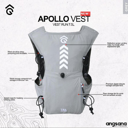 Rompi Lari / Vest Trail Running - Angsana Apollo Hydropack Access