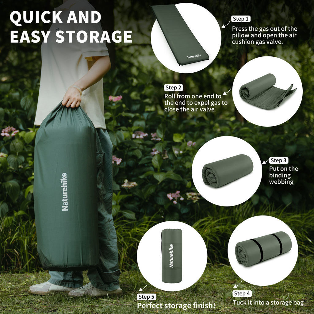 Matras Angin Camping - Naturehike D04 Thickened Self-inflating Cushion