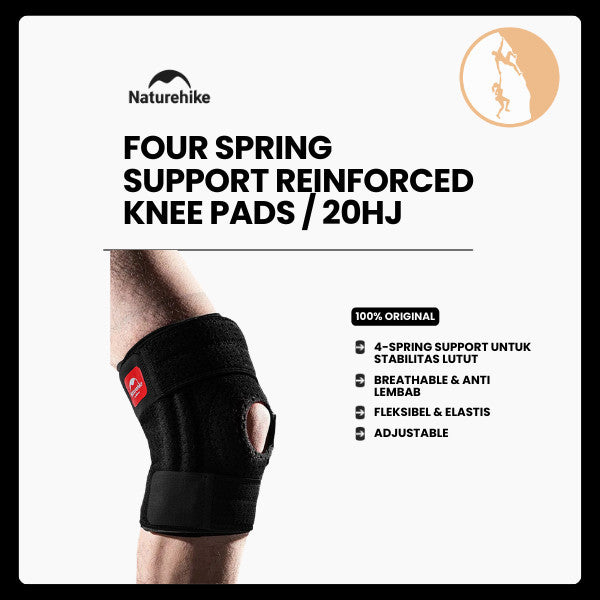 Pelindung Lutut - Naturehike Four Spring Support Reinforced Knee Pads / 20HJ