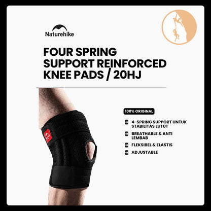 Pelindung Lutut - Naturehike Four Spring Support Reinforced Knee Pads / 20HJ