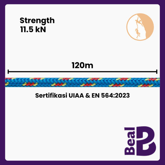 Beal CORDELETTE 6mm (120 meter) -  Tali Climbing & Mountaineering