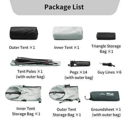 Tenda Camping/Ultralight Backpacking Tent - Naturehike Star River UL / Kapasitas 2 Orang