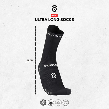 Kaos Kak Panjang Lari Ultra / Unisex - Angsana Compression Socks Long