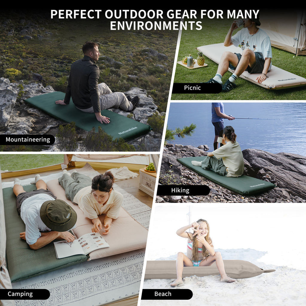 Matras Angin Camping - Naturehike D04 Thickened Self-inflating Cushion