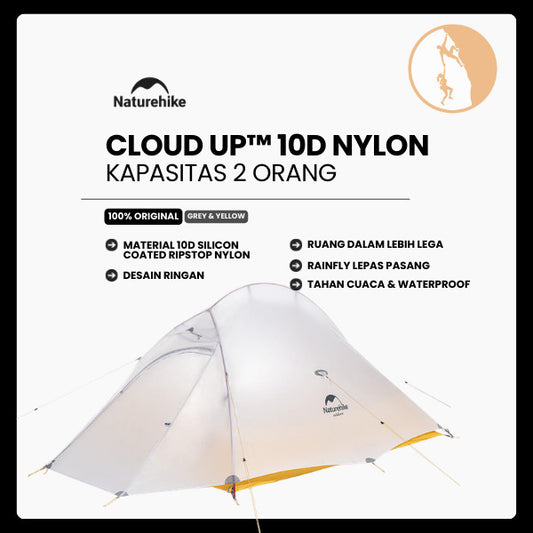 Tenda Camping/Ultralight Backpacking Tent - Naturehike Cloud Up™ 10D Nylon