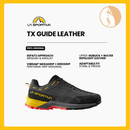 Sepatu Gunung/Approach/Hiking/Trekking - La Sportiva TX Guide Leather (Carbon/Yellow)