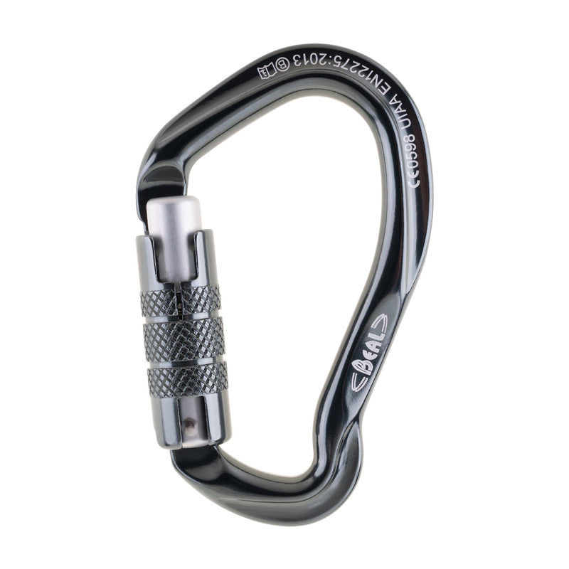 Karabiner Panjat - Beal Link 3-Matic - Asymmetrical Carabiner / Triple-Lock Mechanism