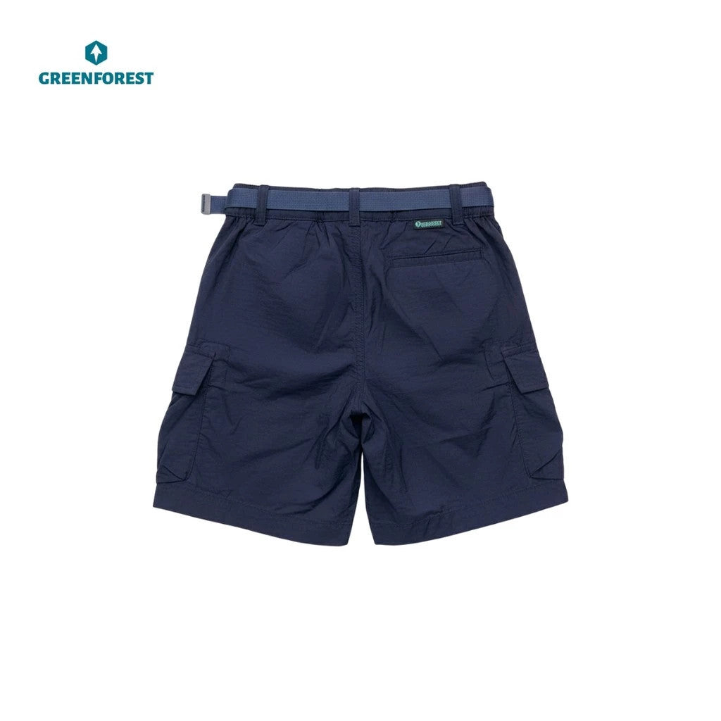 Celana Pendek Cargo Anak-anak Unisex - Greenforest Hinoki / FREE Belt