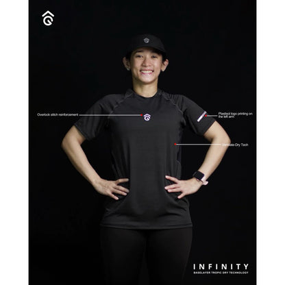 Base Layer Baju Olahraga - Angsana Infinity Short Sleeve