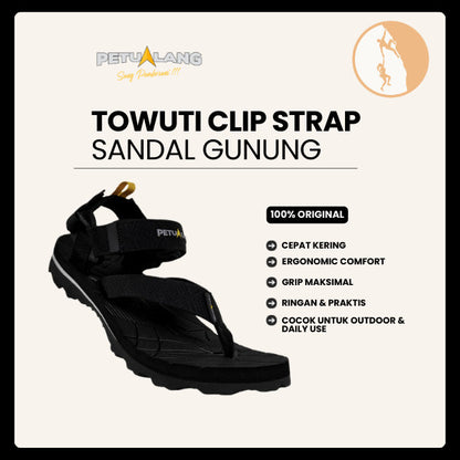 Sandal Jepit Gunung/Hiking Slide Unisex - Petualang Towuti Clip Strap 2.0