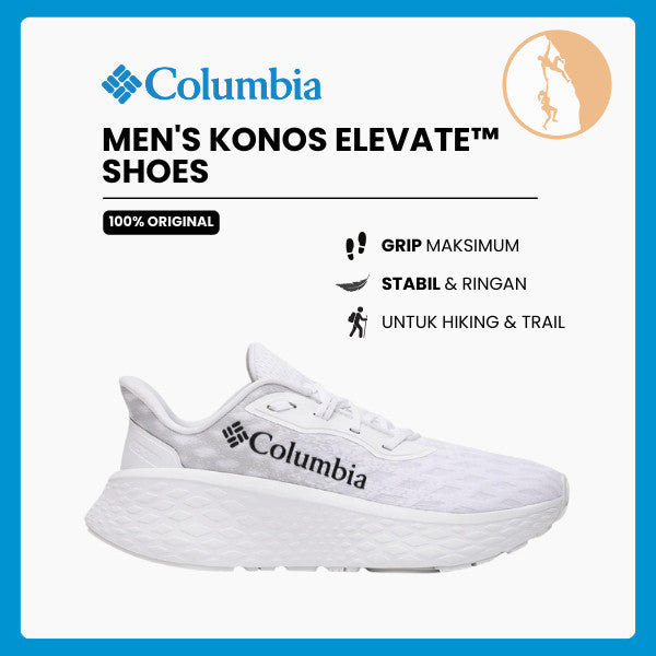 Sepatu Lari Pria Trail Running - Columbia Men's Konos Elevate™ Shoes (Whte/Slate Grey)