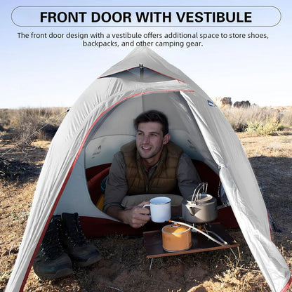 Tenda Camping/Ultralight Backpacking Tent - Naturehike Cloud Up™ PRO/ Kapasitas 1 Orang / 20D Nylon