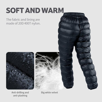 Celana Gunung/Outdoor Bulu Angsa - Naturehike DW-90 White Goose Down Pants with Pockets