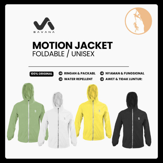 Jaket Lipat Olahraga Ultralight Unisex  - Savana Motion Packable Jacket