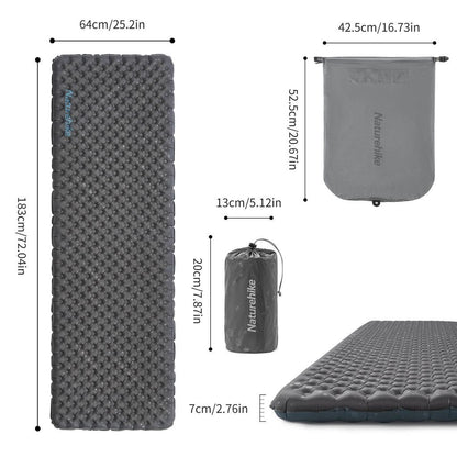 Matras Angin Camping - Naturehike TuYe™ 3.5 Ultralight Inflatable Pad (Square)