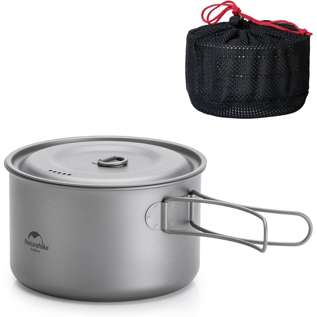 Alat Masak Camping Outdoor/Cooking Pot - Naturehike TDG02 outdoor Ti Pot Ti Color/1300ML