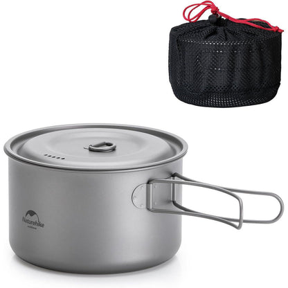 Alat Masak Camping Outdoor/Cooking Pot - Naturehike TDG02 outdoor Ti Pot Ti Color/1300ML