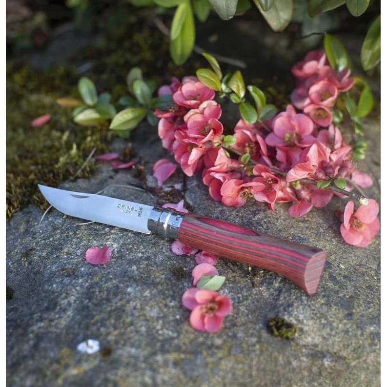 Opinel No. 08 Red Laminated Birch