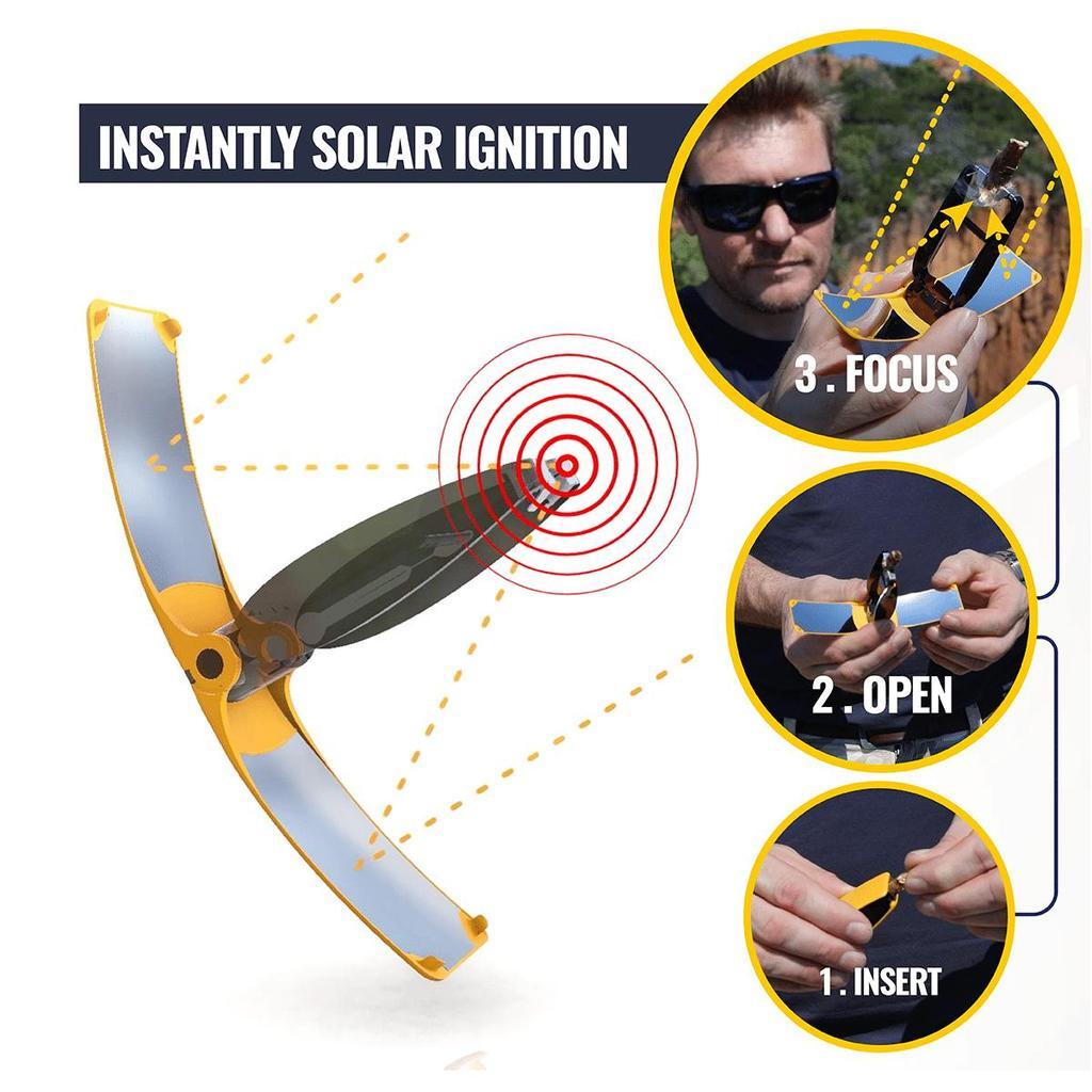 Solar Lighter Suncase Gear by Solar Brother - Outdoor Fire Starter