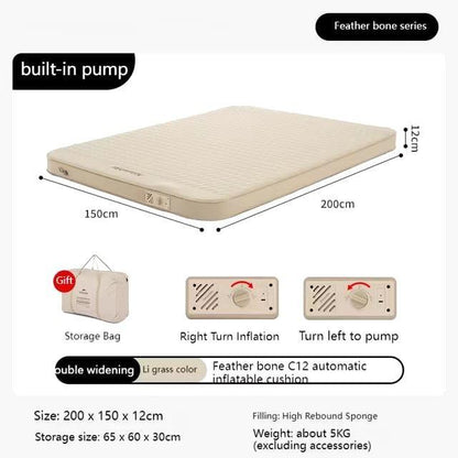Matras Angin Camping - Naturehike Yugu Comfort Automatic Inflatable Cushion With Inner Inflatable Pump