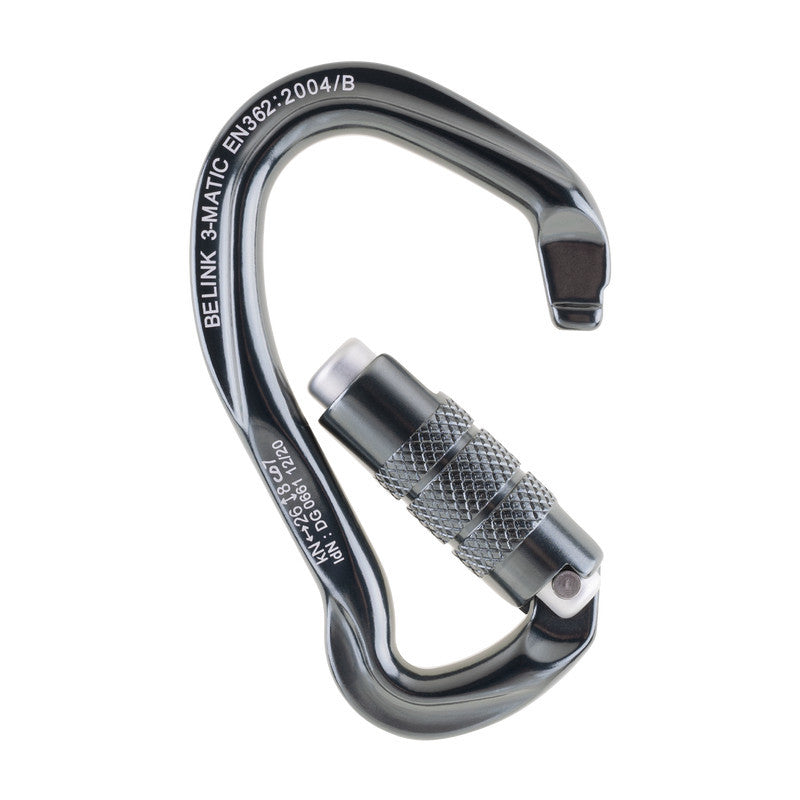 Karabiner Panjat - Beal Link 3-Matic - Asymmetrical Carabiner / Triple-Lock Mechanism